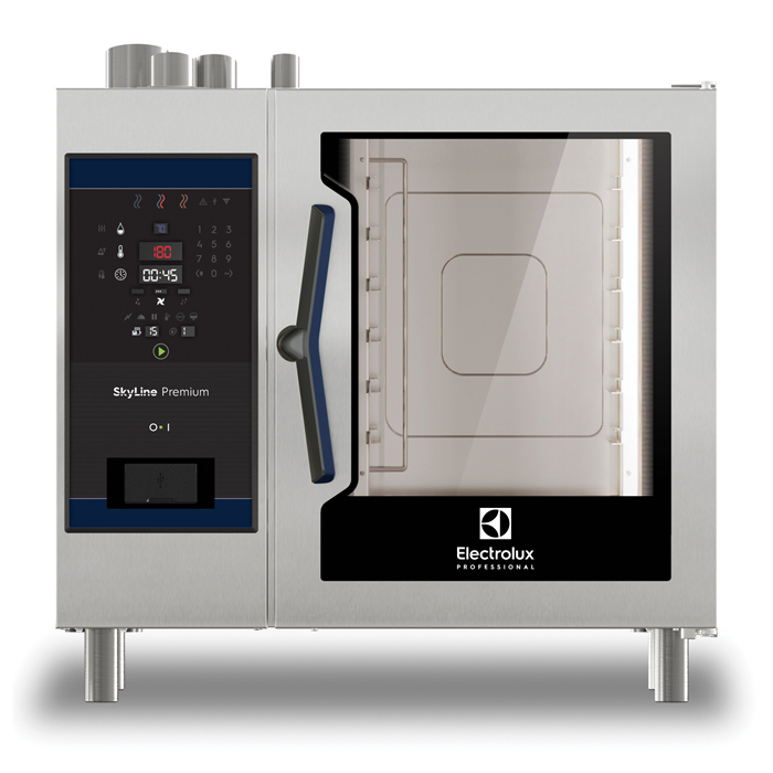 SkyLine Premium<br>Forno digitale con boiler, gas 6 GN 1/1