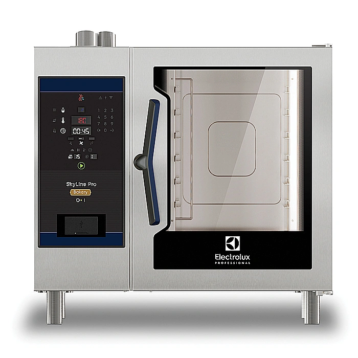 SkyLine Pro<br>Forno Bakery digitale con iniettore di vapore, elettrico 5 teglie 400x600mm