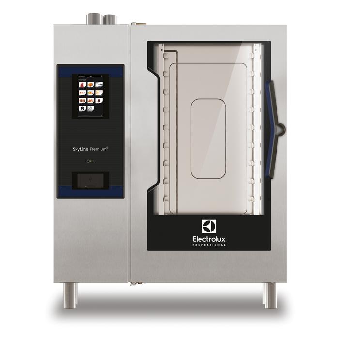 SkyLine PremiumS<br>FORNO SKYLINE PREMIUMS EVOLUTION 10 GN 1/1 - ELETTRICO - BOILER AISI 316L - TRIPLO VETRO - CERNIERA A SINISTRA