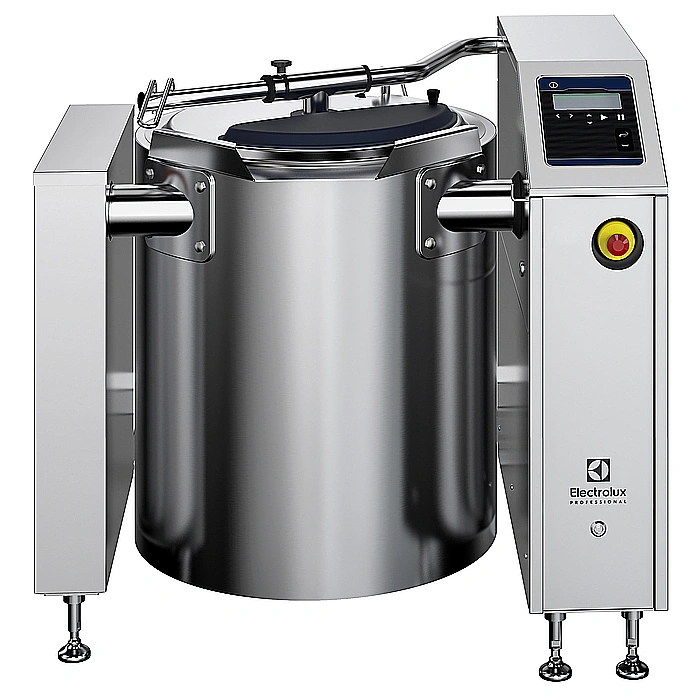 High Productivity Cooking<br>Kokgryta SMART el. 100L för installation på ben. Utan omrörare. 600 mm tipphöjd.inkl. flödesmätare och nivåkontroll