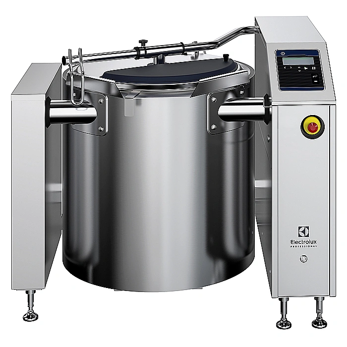High Productivity Cooking<br>Kokgryta SMART el. 150L för installation på ben. Utan omrörare. 600 mm tipphöjd.inkl. flödesmätare och nivåkontroll