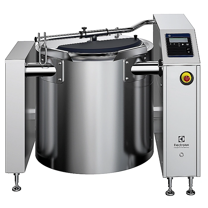 High Productivity Cooking<br>Kokgryta SMART el. 200L för installation på ben. Utan omrörare. 600 mm tipphöjd.inkl. flödesmätare och nivåkontroll