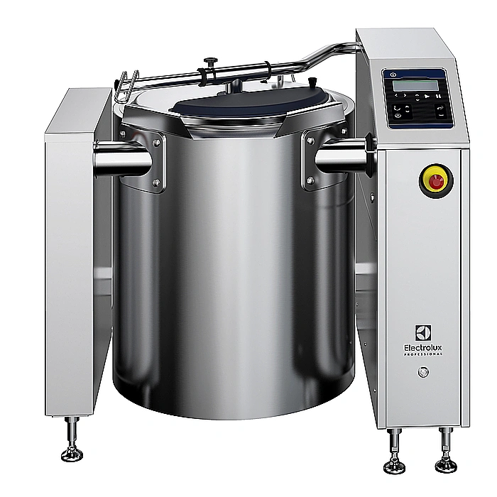 High Productivity Cooking<br>Kokgryta el. 100L Promix för installation på ben inkl. Mattempgivare, nivåkontroll och flödesmätare. 600 mm tipphöjd