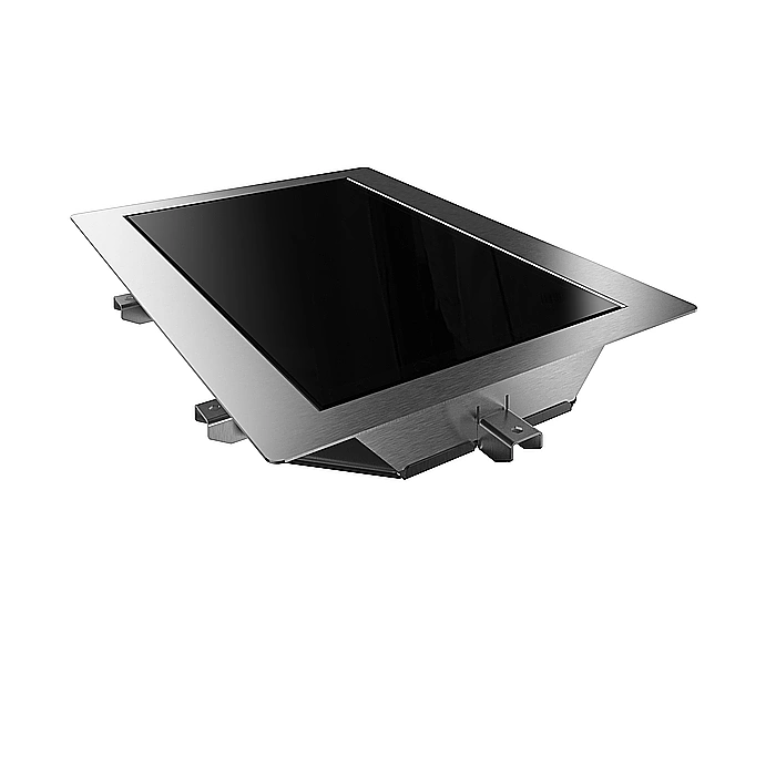 Drop-in<br>Piano in vetro temperato da incasso per 1 bacinella GN