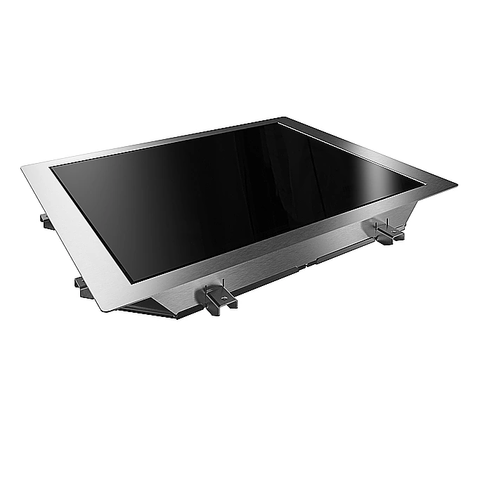 Drop-in<br>Piano in vetro temperato da incasso per 2 bacinelle GN