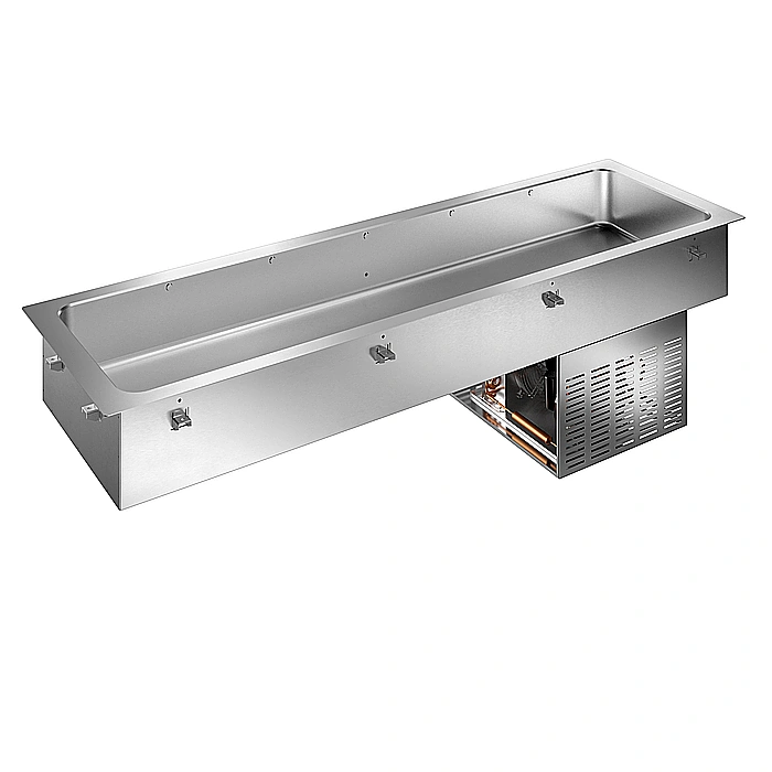 Drop-in<br>Vasca refrigerata da incasso statica per 6 bacinelle GN