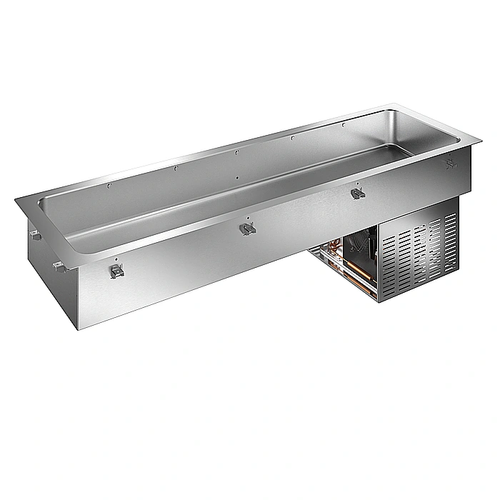 Drop-in<br>Vasca refrigerata da incasso statica per 6 bacinelle GN