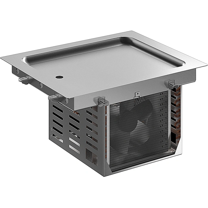 Drop-in<br>Piano refrigerato da incasso in acciaio inox per 2 bacinelle GN