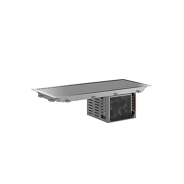 Drop-in<br>Piano refrigerato da incasso in quarzo per 4 bacinelle GN