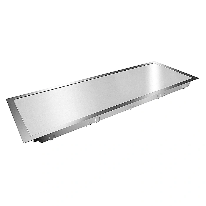 Drop-in<br>Piano refrigerato al quarzo da incasso per 5 bacinelle GN, predisposto per gruppo remoto