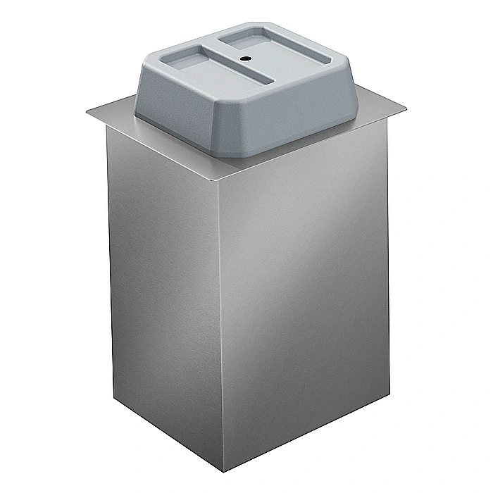 Drop-in<br>Sollevatore piatti da incasso riscaldato con cilindro singolo - diametro piatti 180-300 mm