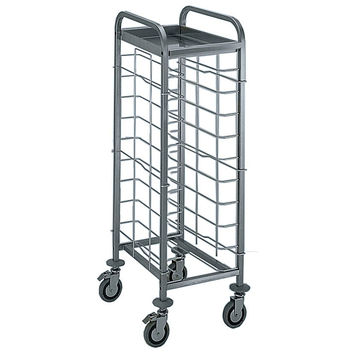 Carrelli di servizio<br>Carrello con supporti per 10 GN - EN 1/1