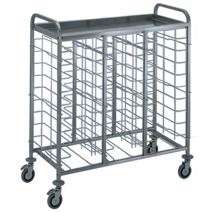 Service Trolleys<br>1/1 GN or EN Containers Trolley with 30 Pairs of Supports