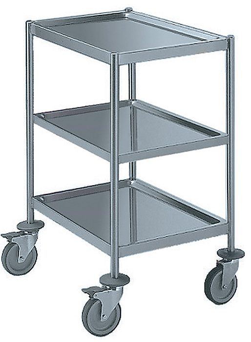 Carrelli di servizio<br>Carrello di servizio 3 ripiani 400 mm