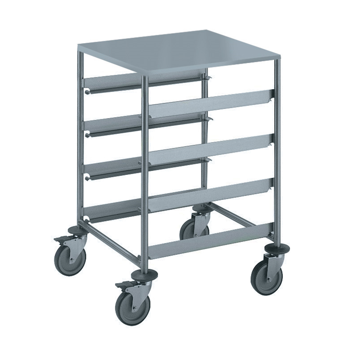 Service Trolleys<br>4 Dishwasher Rack Trolley with Top Shelf