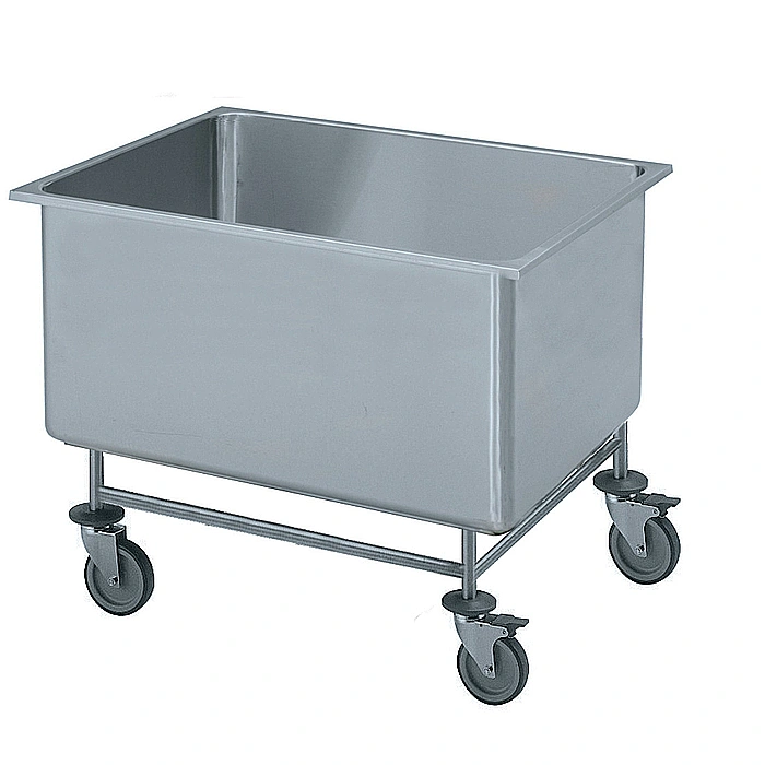Carrelli di servizio<br>Vasca carrellata 110 litri - 760 mm