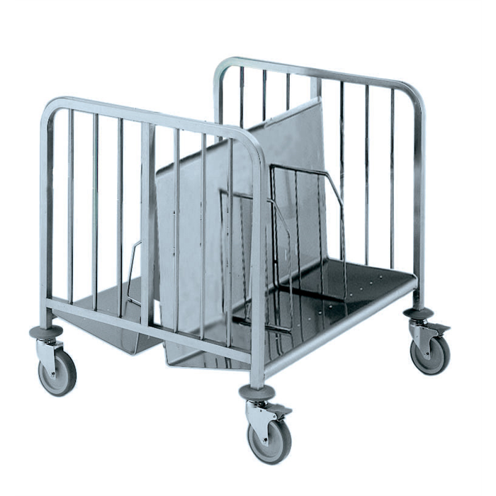 Service Trolleys<br>2-side Trolley for 300 Stacked Plates (H=835mm)