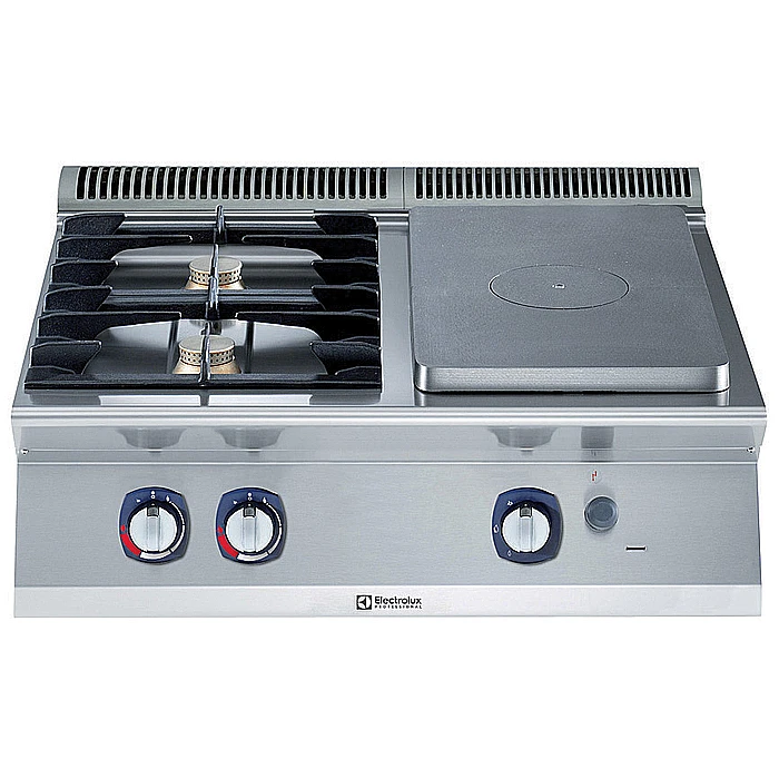 Gamma cottura modulare<br>700XP Tuttapiastra a gas top 2 fuochi