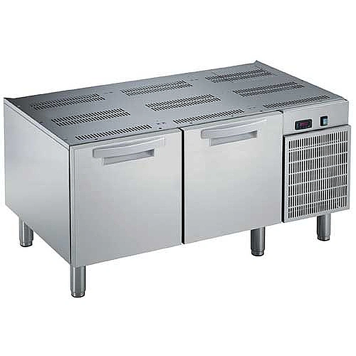 Gamma cottura modulare<br>Base refrigerata con 2 porte, temp. +10-2°C, da 1200 mm, gas R290