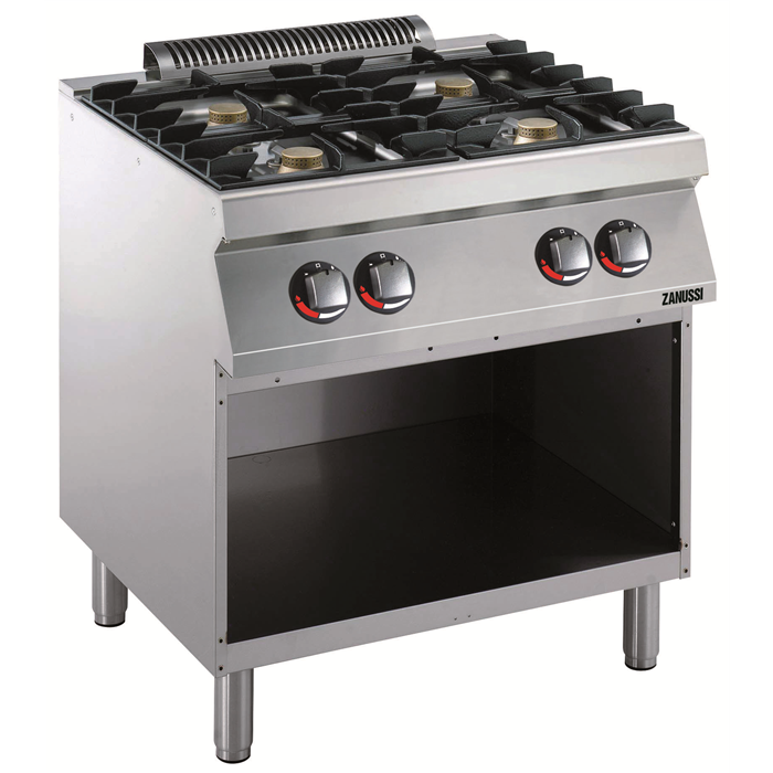 Modular Cooking Range Line<br>EVO700 4-Burner Gas Range on Open base