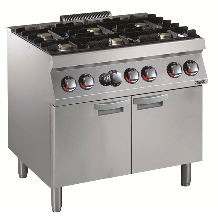 Modular Cooking Range Line<br>EVO700 6-Burner Gas Range on Large Gas Oven