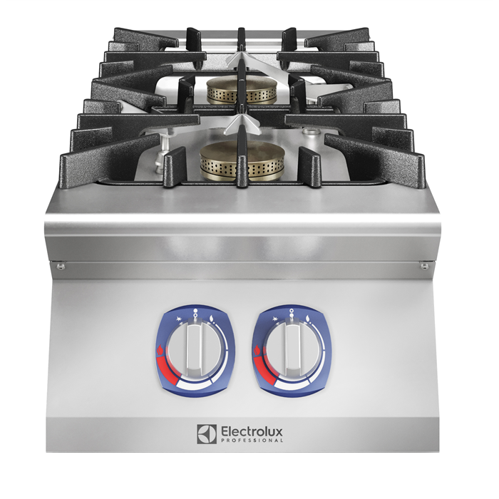 Gamma cottura modulare<br>Cucina a gas top 2 fuochi EcoFlame (2x10kw)