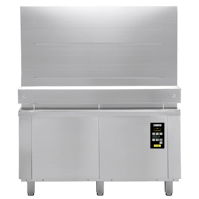 Warewashing<br>Pot&Pan Washer with Automatic Hood and Front/Side Feeding, Multi-Rack Support, 1433mm