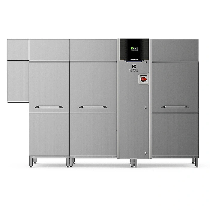 Lavaggio Stoviglie<br>Lavastoviglie cesto trascinato green&clean da 200 cesti/ora, elettrica, con ESD