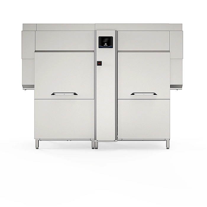 Lavaggio Stoviglie<br>Lavastoviglie cesto trascinato green&clean Dual da 250 cesti/ora, elettrica, touch screen