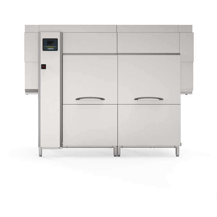 Warewashing<br>Dual rinse rack type dishwasher with Energy Saving Device, 250 racks/hour, electric 50Hz