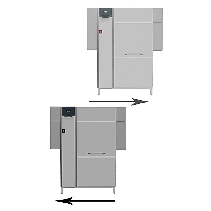 Lavaggio Stoviglie<br>green&clean lavastoviglie a nastro a doppio risciacquo con dispositivo di risparmio energetico, 150 cestelli/ora, elettrica, 50 Hz