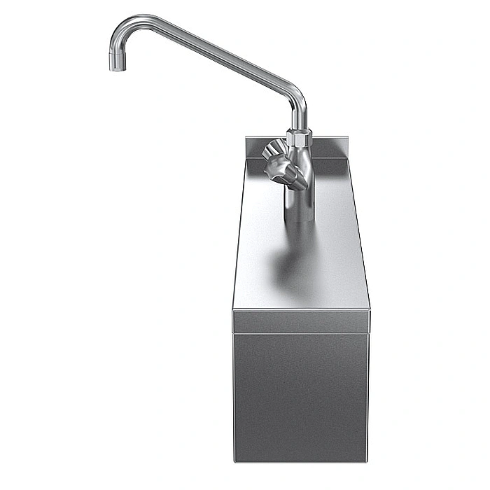 Gamma cottura modulare<br>Colonnina acqua con manopole, con alzatina posteriore - 1 lato operatore