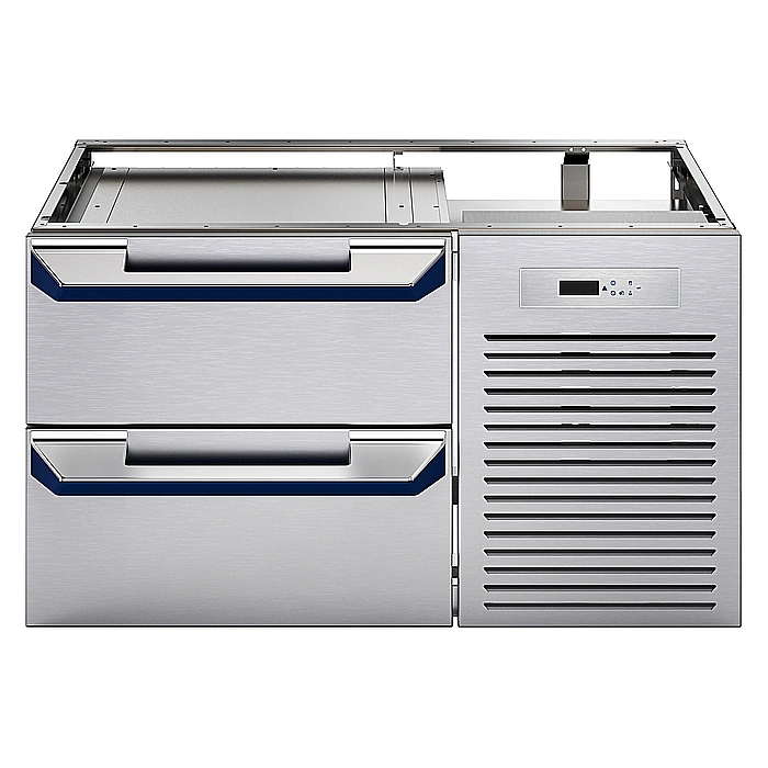 Gamma cottura modulare<br>Base Ref/Freezer, +8-22°, 2 cassetti - 1 lato operatore - L= 1000mm (Gas refrigerante R290)