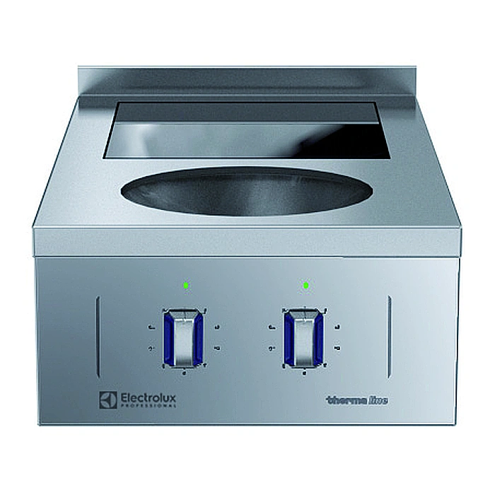 Gamma cottura modulare<br>thermaline 85 - Induzione Wok + piastra, 1 lato operatore, alzatina