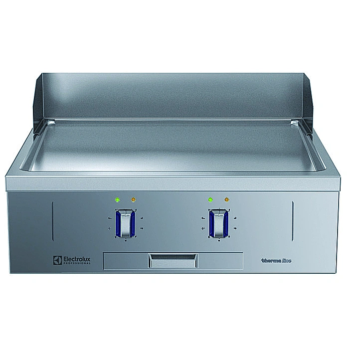 Gamma cottura modulare<br>thermaline 85 - Fry top elettrico 1 modulo liscio, 1 lato operatore, alzatina