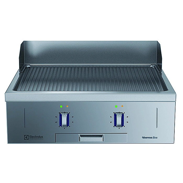 Gamma cottura modulare<br>thermaline 85 - Fry top elettrico 1 modulo liscio, 1 lato operatore, alzatina