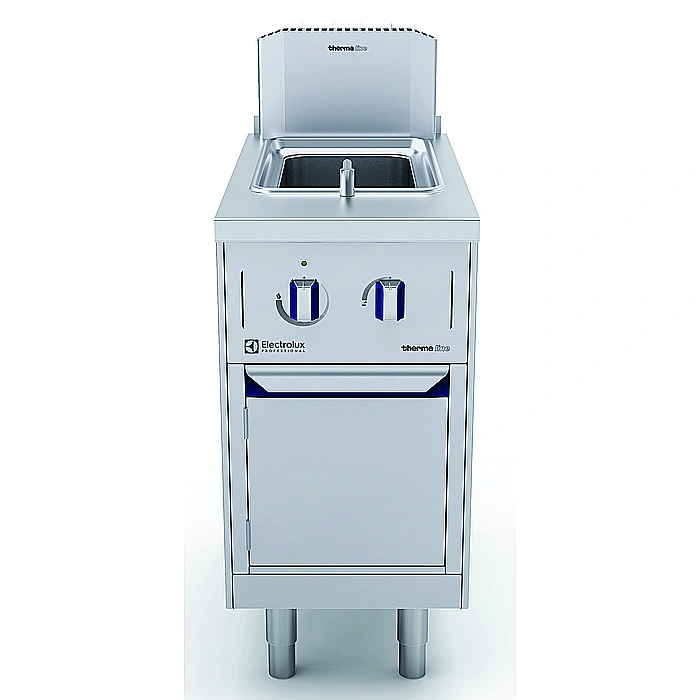 Gamma cottura modulare<br>thermaline 85 - Cuocipasta a gas 1 vasca da 20 lt, 1 lato operatore, alzatina