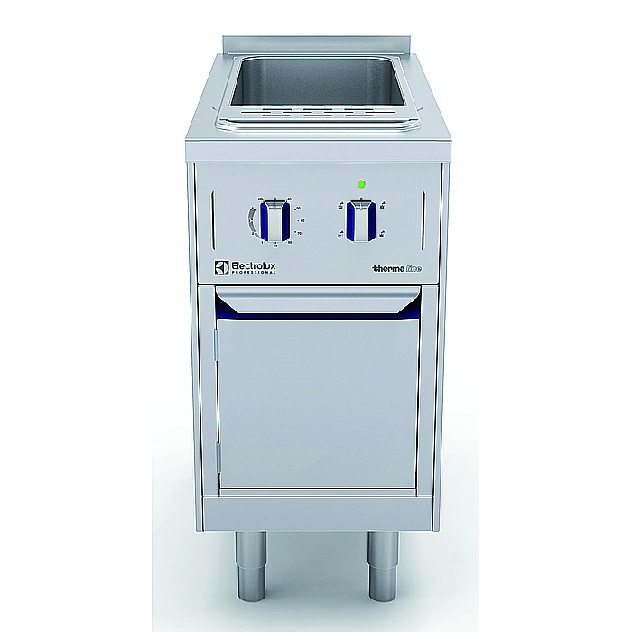 Gamma cottura modulare<br>thermaline 85 - Cuocipasta elettrico 1 vasca da 40 lt, 1 lato operatore, alzatina
