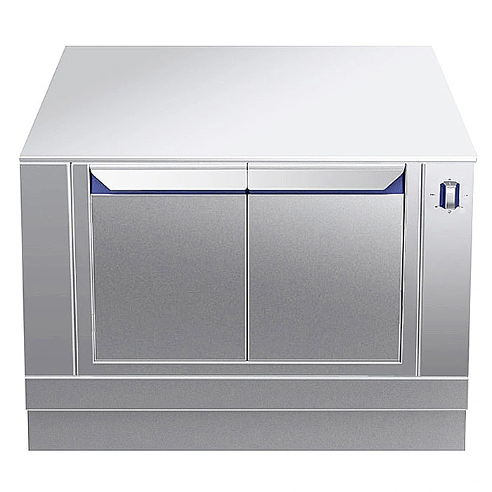 Gamma cottura modulare<br>thermaline 85 - Base armadiata calda 800 mm, 2 porte, GN, 1 lato operatore