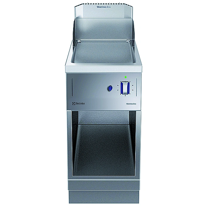 Gamma cottura modulare<br>thermaline 85 - Fry top a gas mezzo modulo, 1 lato operatore, alzatina
