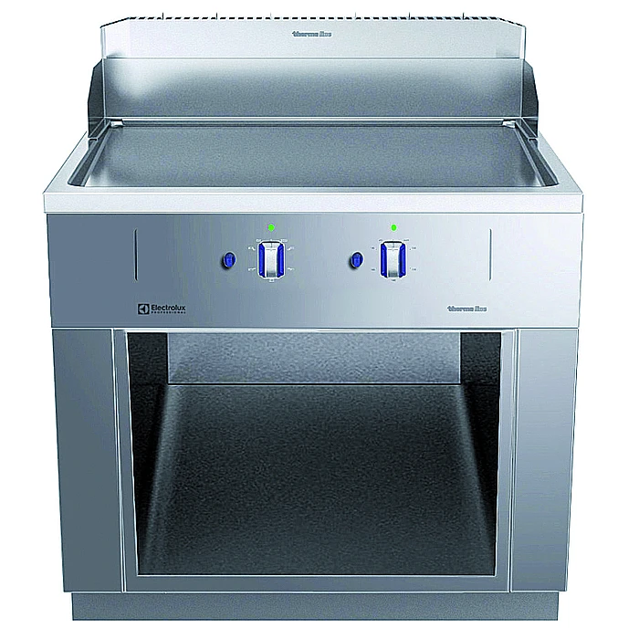 Gamma cottura modulare<br>thermaline 85 - Fry top a gas 1 modulo liscio, 1 lato operatore, alzatina