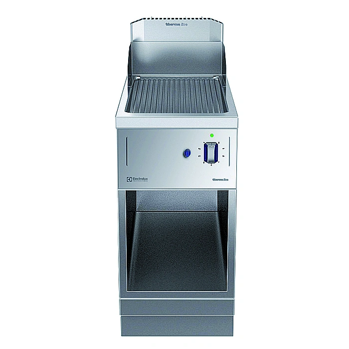 Gamma cottura modulare<br>thermaline 85 - Fry top a gas mezzo modulo, 1 lato operatore, alzatina