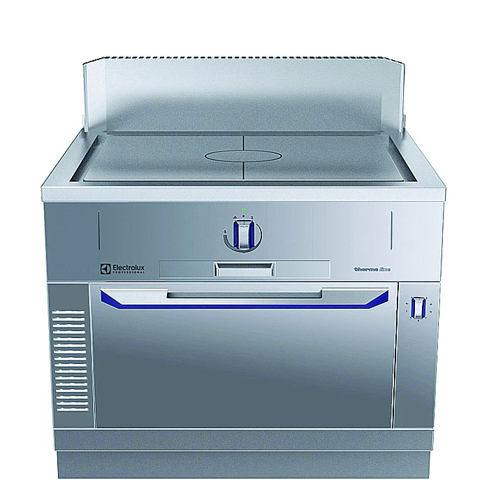 Gamma cottura modulare<br>thermaline 85 - Tuttapiastra a gas top su forno a gas, 1 lato operatore, alzatina H 700