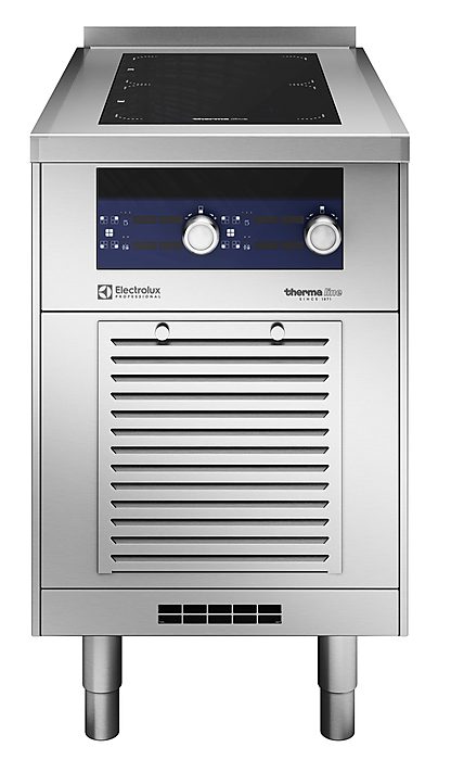 Gamma cottura modulare<br>Piano ad induzione tuttasuperficie 2 zone, vano chiuso, 1 lato operatore, alzatina, 500x850x700h mm