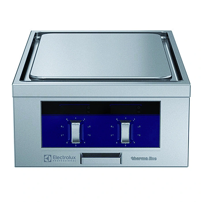 Gamma cottura modulare<br>thermaline 90 – Tuttapiastra elettrico 2 zone con Ecotop, 1 lato operatore