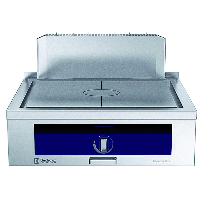 Gamma cottura modulare<br>thermaline 90 - Tuttapiastra a gas 4 zone, alzatina, 1 lato operatore