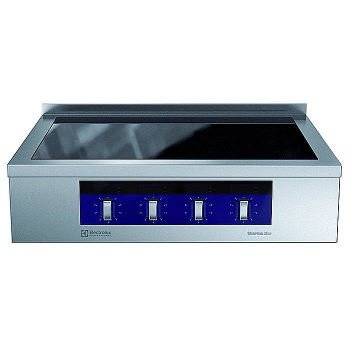 Gamma cottura modulare<br>thermaline 90 – Piano a infrarosso 4 zone, 1 lato operatore con alzatina