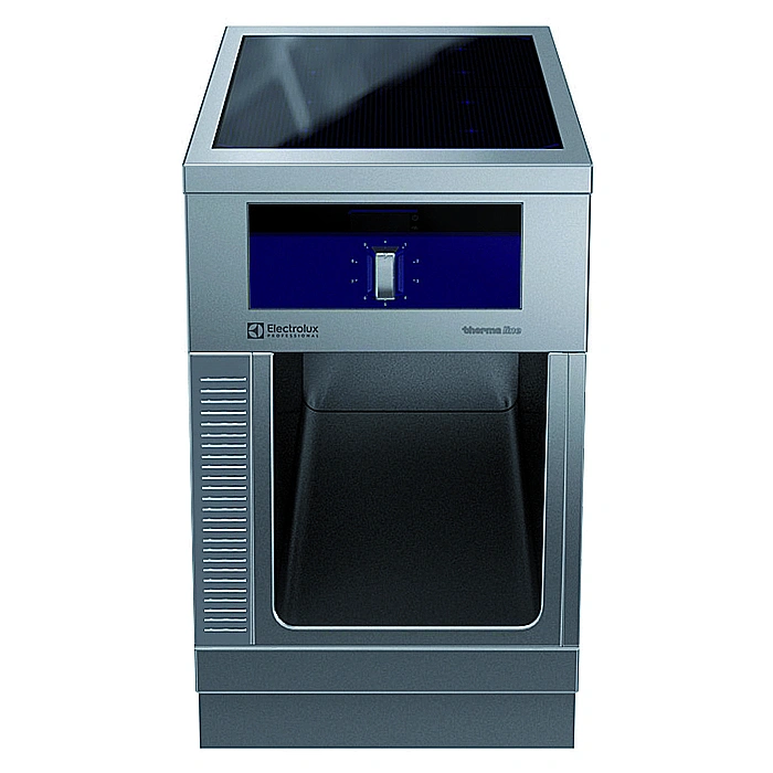 Gamma cottura modulare<br>thermaline 90 – Induzione 2 zone ampia superficie su base aperta, passante, profilo standard