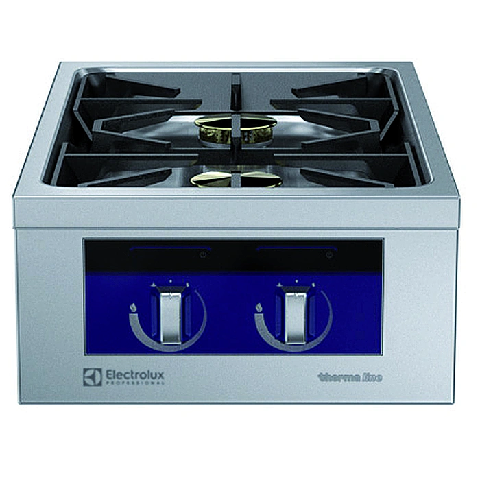 Gamma cottura modulare<br>thermaline 90 - Cucina a gas Top 2 fuochi 1 lato operatore
