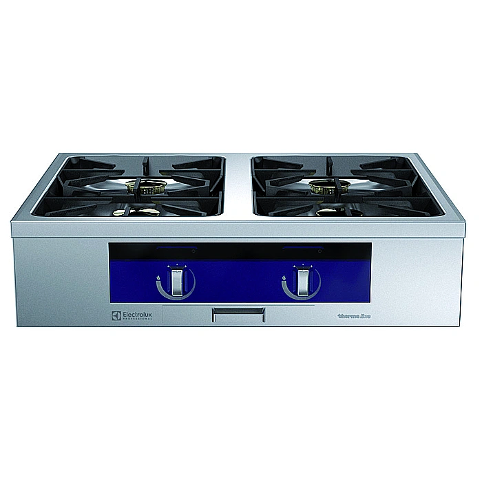 Gamma cottura modulare<br>thermaline 90 - Cucina a gas Top 4 fuochi con Ecoflan passante
